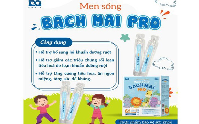 Men sống Bạch Mai Pro - Hoàn thiện hệ tiêu hóa cho bé yêu