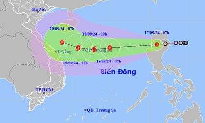 Diễn biến áp thấp nhiệt đới gần biển Đông