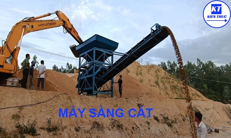 Tìm hiểu về máy sàng cát công nghiệp trong xây dựng