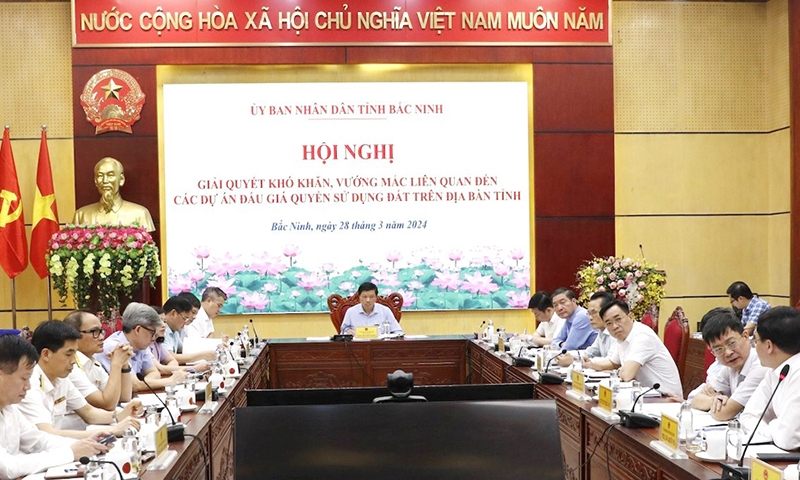 Bắc Ninh: Tháo gỡ khó khăn liên quan đến các dự án đấu giá quyền sử dụng đất