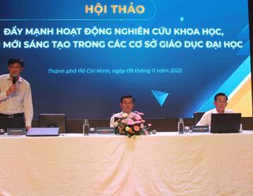 Đẩy mạnh nghiên cứu khoa học, đổi mới sáng tạo trong cơ sở giáo dục đại học