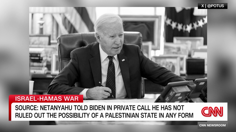 Biden nhắc lại lời kêu gọi giải pháp hai nhà nước với Netanyahu