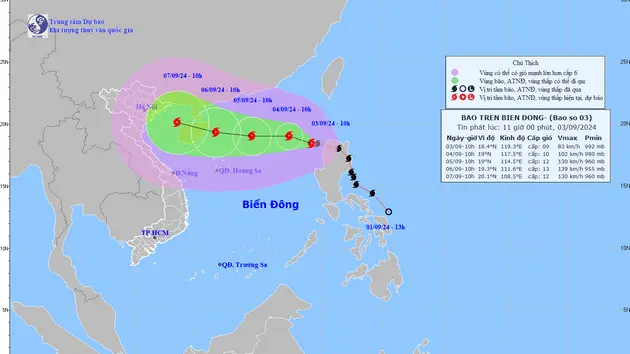 Hà Nội sẵn sàng phương án ứng phó bão Yagi