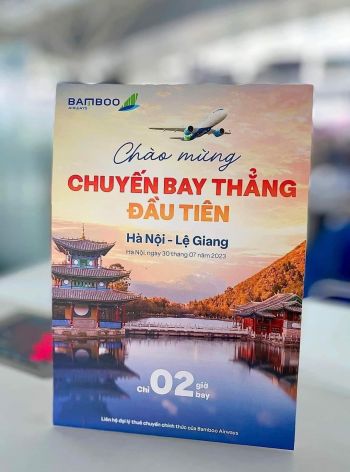 Bamboo Airways khai thác đường bay thẳng đầu tiên Hà Nội - Lệ Giang