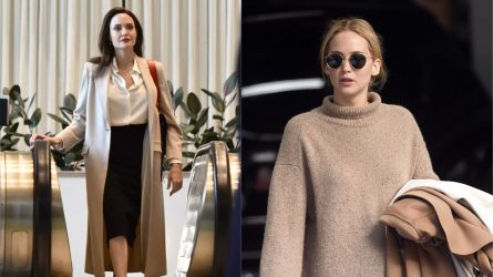 Angelina Jolie và Jennifer Lawrence chứng minh rằng màu be không bao giờ lỗi thời