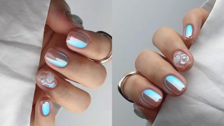 Glass Nails – mẫu nail đẹp như ánh thủy tinh “nổi danh" tại xứ sở Kim Chi