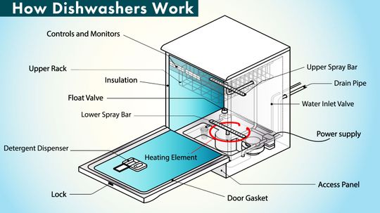 Máy rửa chén hoạt động như thế nào