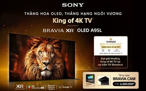 Sony BRAVIA XR OLED A95L chính thức có mặt tại Việt Nam sau khi đạt danh hiệu "King of 4K TV 2023"