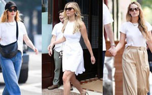 Street style toàn màu trung tính của minh tinh Jennifer Lawrence