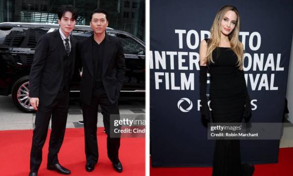 Hyun Bin và Lee Dong Wook 'đụng độ' minh tinh Hollywood Angelina Jolie