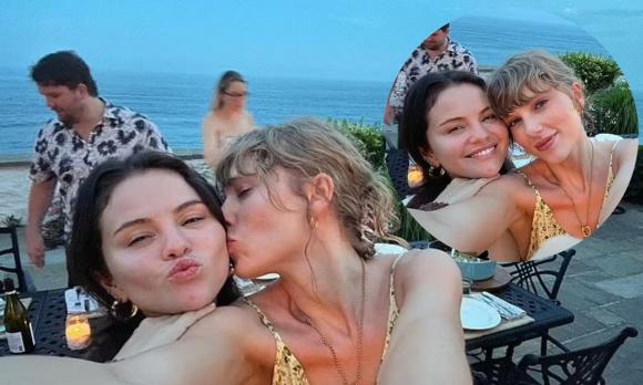 Taylor Swift gây sốt với nụ hôn má Selena Gomez sau khi tận hưởng buổi đi chơi vui vẻ