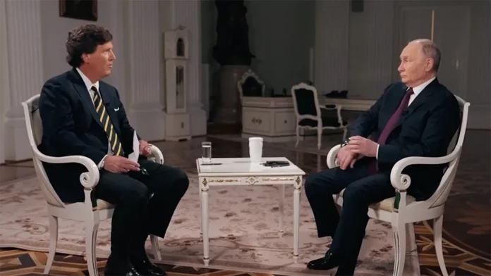 Tucker Carlson đã phỏng vấn Tổng thống Nga Vladimir Putin