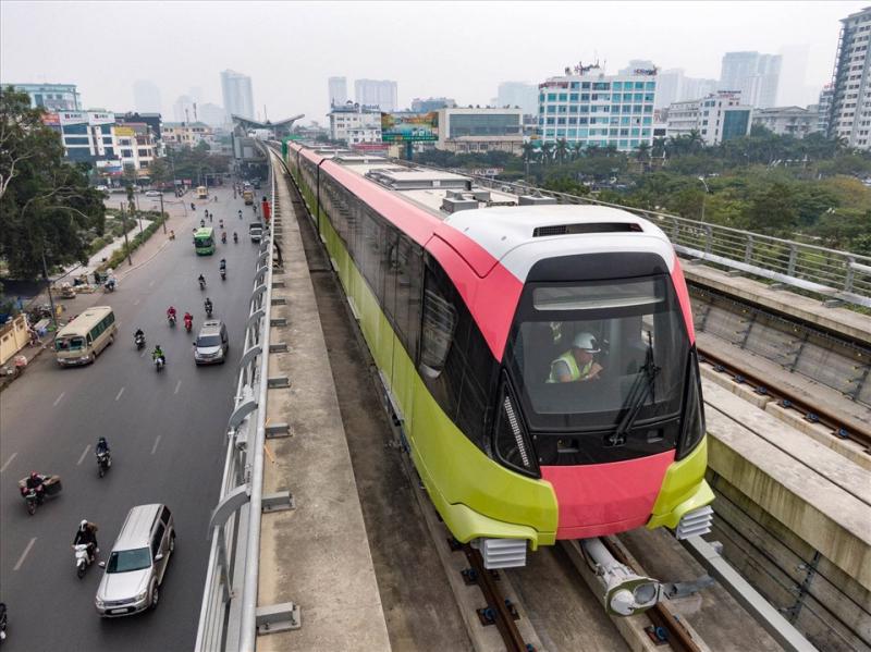 Đoạn trên cao metro Nhổn - ga Hà Nội được cấp chứng nhận an toàn hệ thống