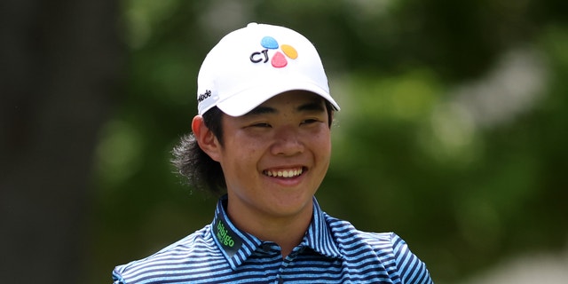 16 tuổi Kris Kim lỗ trên lỗ cuối cùng tại CJ Cup để bắn 68 trong PGA Debut