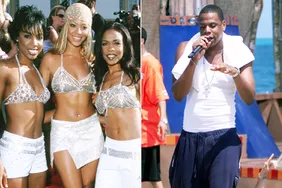 Beyocé và Young Giggle qua JAY-Z ở Bloler Reel từ MTV Spring Break 2000 Top 20 Countdown