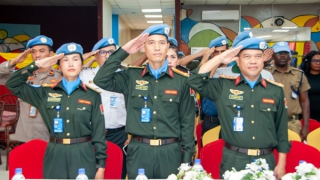 Vietnamese police officers honoured by UNMISS