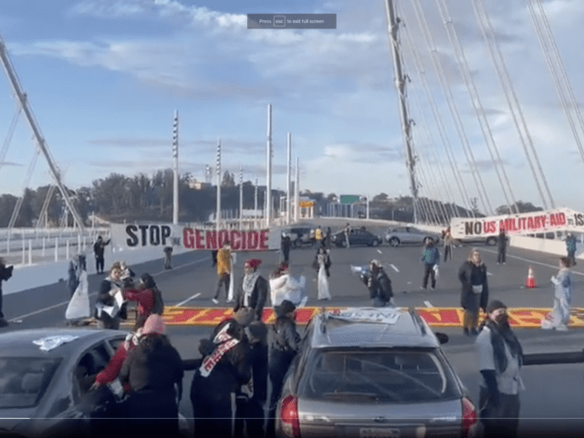 Biểu tình ủng hộ Palestine chặn cầu Bay Bridge ở San Francisco