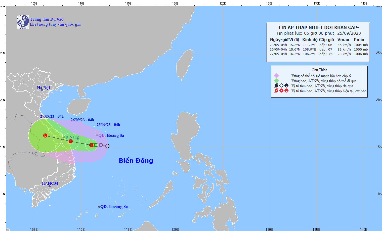 Tropical depression approaching mainland of Central region