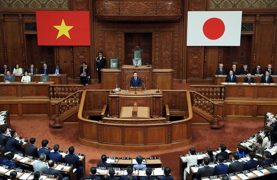 Vietnamese President delivers speech at Japanese National Diet