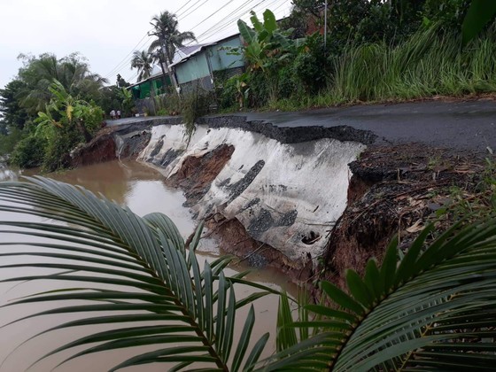 Tien Giang Province proposing financial aid for 11 landslide fighting projects