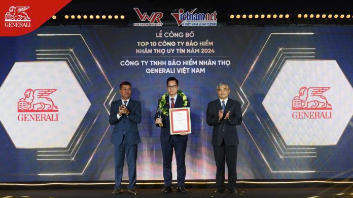 Generali Việt Nam đạt Top 10 ‘Công ty bảo hiểm nhân thọ uy tín...