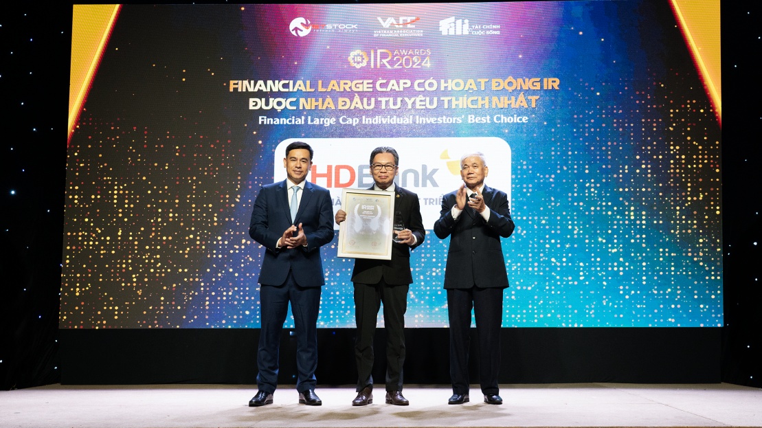 IR Awards 2024: HDBank khẳng định vị thế trong quan hệ nhà đầu tư quốc tế