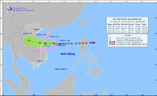 Tập trung ứng phó áp thấp nhiệt đới có khả năng mạnh lên thành bão và mưa lũ