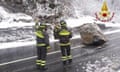 Extreme weatherItaly and France face avalanches, floods and landslides