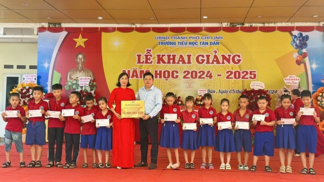 BSH mang yêu thương đến với trẻ em có hoàn cảnh khó khăn trong ngày khai giảng