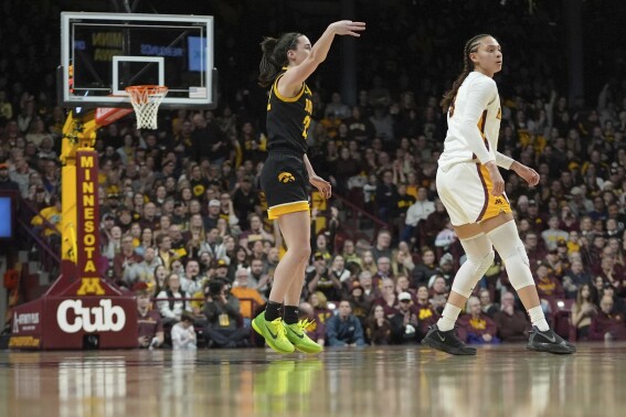 Clark moves past Woodard to become all-time leading women’s scorer in major college basketball