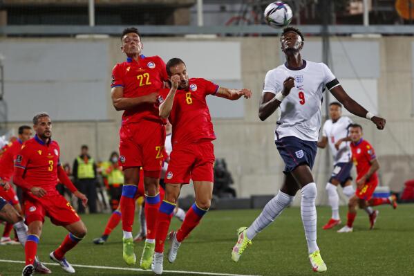 England routs Andorra 5-0 to move closer to World Cup