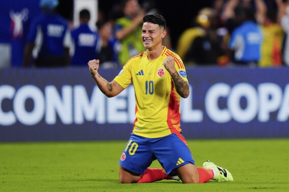 James Rodíguez đang vui hưởng sự phục hưng tuyệt vời cùng với Colombia tại Copa América