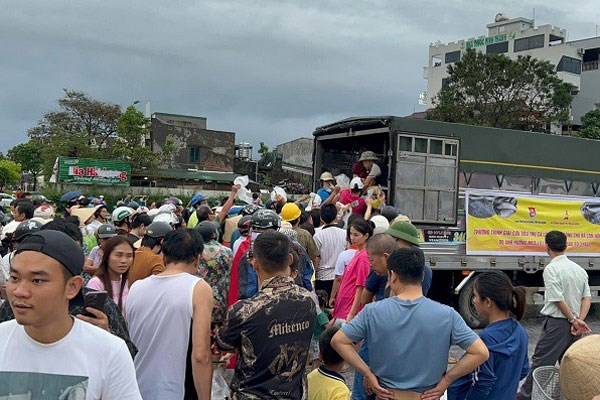 Hàng trăm tấn cá lồng bị thiệt hại sau bão, người dân xếp hàng mua giải cứu