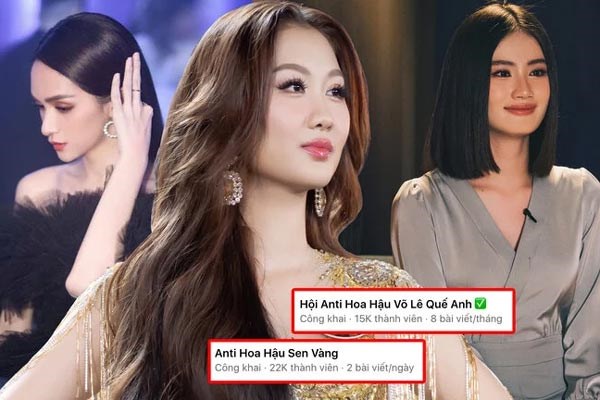 Hoa hậu Quế Anh và loạt người đẹp bị lập nhóm anti-fan ngay sau đăng quang