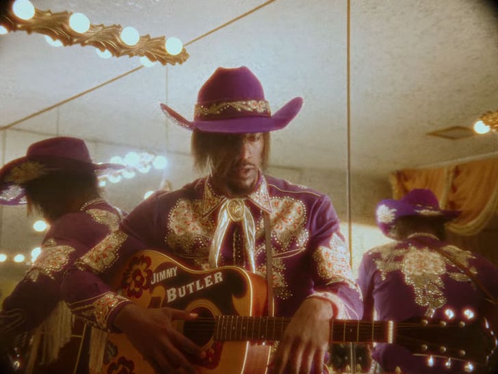 Jimmy Butler Rocks Emo Hairdo Again ... For Fall Out Boy Video!!!