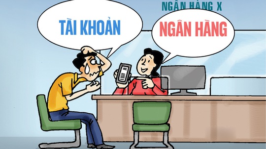 Thanh niên bẽ bàng ở ngân hàng