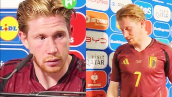 Kevin de Bruyne nổi cộc mắng phóng viên ‘ngu ngốc’ tại Euro 2024