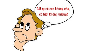 Câu đố hack não: Cái gì có con không cha, có lưỡi không miệng?