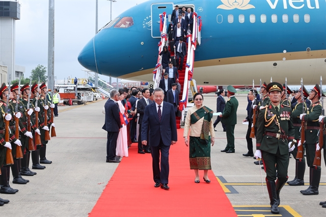 President Tô Lâm arrives in Laos, starting State visit