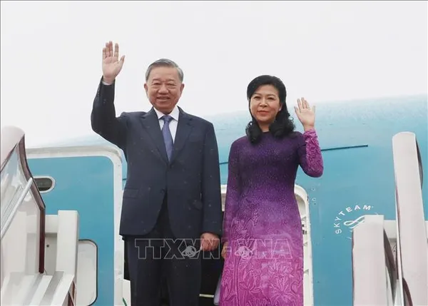 Party General Secretary, State President Tô Lâm leaves for state visit to China