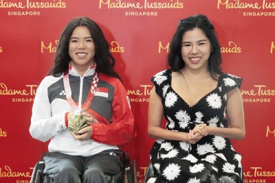 Singapore Paralympian Yip Pin Xiu Makes a Splash with First Ever Wax Figure at Madame Tussauds Singapore