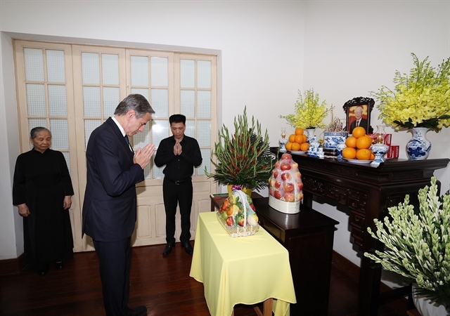 US Secretary of State Blinken arrives in Hà Nội to pay tribute to late General Secretary