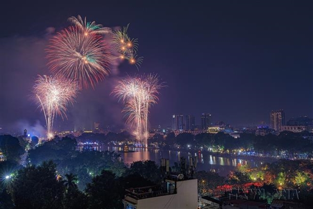 Fireworks across Vietnam celebrate Lunar New Year