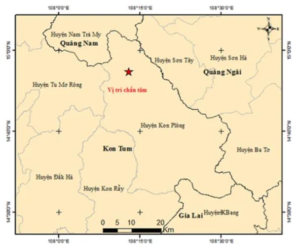 Kon Tum province hit by 5.0-magnitude earthquake