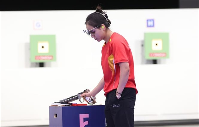 Shooter Vinh to vie for medal in women's 25m pistol