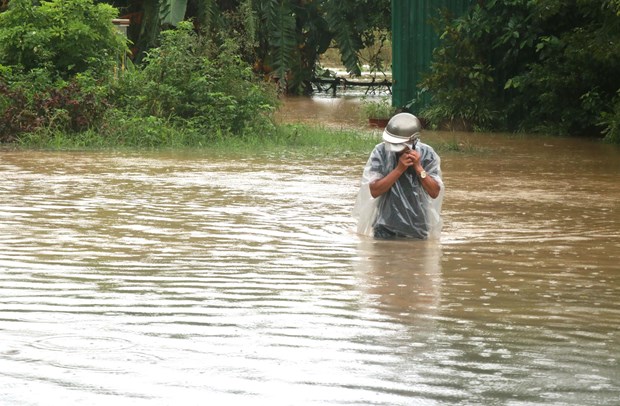 Heavy rains hit Quảng Trị, flooding many areas