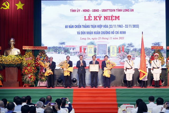 President attends ceremony marking battle victory in southern province