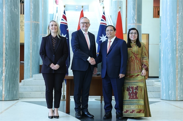 Australian PM hosts welcome ceremony for Vietnamese counterpart