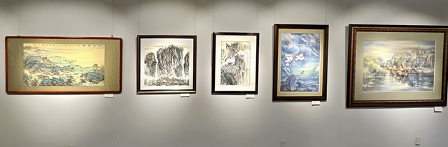 Watercolour painting exhibition celebrates National Day