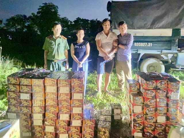 Over 400kg of illegal explosives and fireworks seized in Quảng Trị